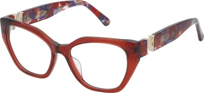 Produktbild von Nina Ricci VNR371V Rosso trasparente lucido 52/16/140 Damen Brillen