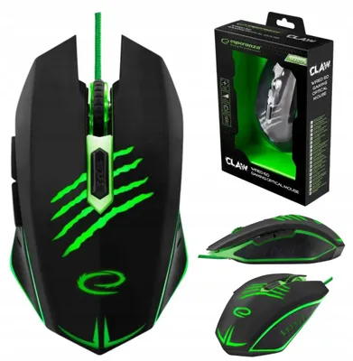Produktbild von 1byone Claw Gaming-Maus 2400 DPI RGB LED optisch