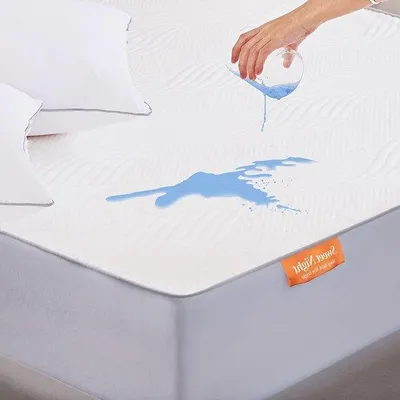 Productafbeelding van Famanu kingsize waterdichte matrasbeschermer - extra diep 40 cm - ademend - 150 x 200 cm