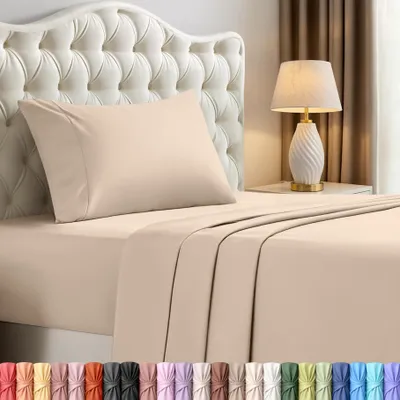 Produktbild von Utopia Bedding Bettwäsche-Set für Twin-Bett, 3-teilig, gebürstete Mikrofaser, sc