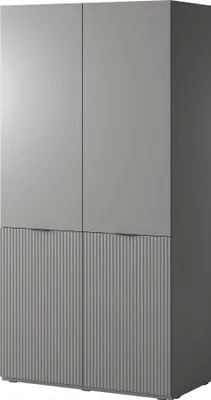 Produktbild von Kleiderschrank Sandbox Drehtürenschrank Schrank 101X200X51 Cm Grau