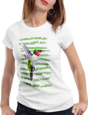 Produktbild von style3 Kolibri Damen T-Shirt regenwald dschungel sommer, Größe:M