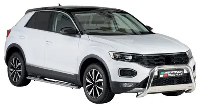 Image de Marchepieds Latéraux pour VW T-Roc 2017-2025 Acier Inoxydable Argent