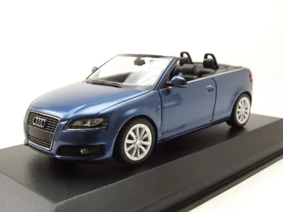 Produktbild von Audi A3 Cabrio 2007 dunkelblau metallic Modellauto 1:43 Maxichamps