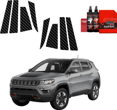 Immagine prodotto di 8in1 Pellicola protettiva in carbonio Grizz Protector per montante B-C - Jeep Compass (2020-2024)