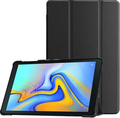 Produktbild von Fintie Hülle für Samsung Galaxy Tab A 10.5 2018 - Ultra Schlank Superleicht Schutzhülle mit Auto Schlaf/Wach Funktion für Galaxy Tab A 10.5 Zoll SM-T590/T595 Tablet-PC, Schwarz