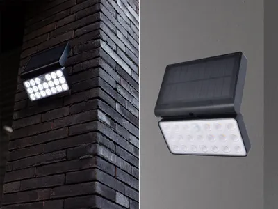 Produktbild von LUTEC TUDA, Wandbeleuchtung für den Außenbereich, Schwarz, Synthetik, IP44, Fassade, Garten, Pfad, III