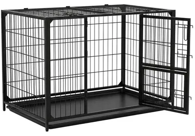 Obrázek produktu pro Psí klec se 3 dveřmi RS-131, 93 x 56 x 60 cm, černá