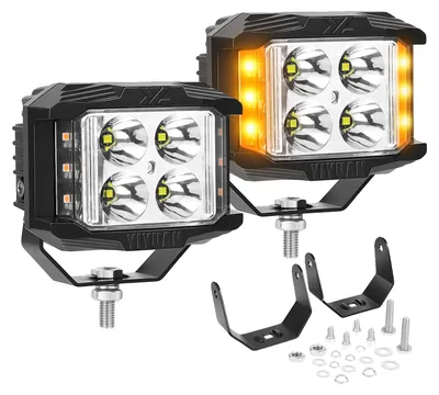 Immagine prodotto di Lampada da lavoro, impermeabile, alta luminosità, con 2 luci stroboscopiche