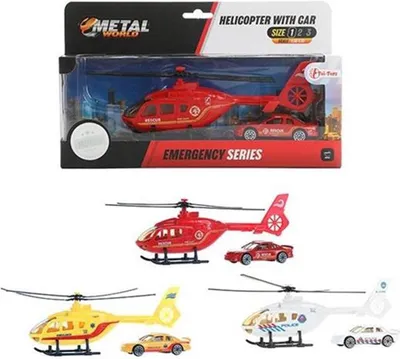 Produktbild von Toi-toys toi toys helicopter met metalen auto