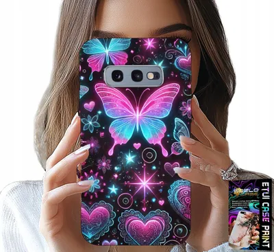 Obrázek produktu pro Pouzdro Pro Samsung Galaxy S10E - Barevné Pouzdro S Motivem Motýlích Srdcí