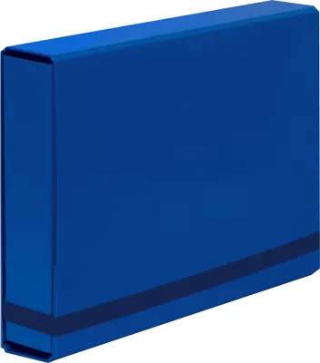 Zdjęcie produktu dla Teczka Box Caribic Niebieska 341/03 5Cm 1038