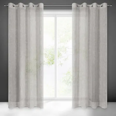 Produktbild von Vorhang NEL silber 140x250 cm  Ösen Ösenvorhang
