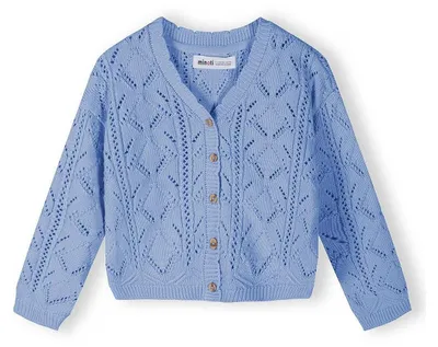 Produktbild von Minoti Strickjacken Baumwolle Hellblau Gr. 62 für Mädchen