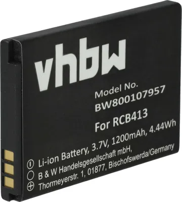 Produktbild von vhbw Akku Ersatz für Doro RCB01P01, RCB413, RCBNTC01 für Handy Smartphone Telefon (1200 mAh, 3,7 V, Li-Ion)