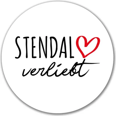 Produktbild von Huuraa Aufkleber Stendal verliebt 10cm rund Sticker Geschenkidee
