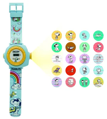 Image de Montre digitale avec projection Snoopy