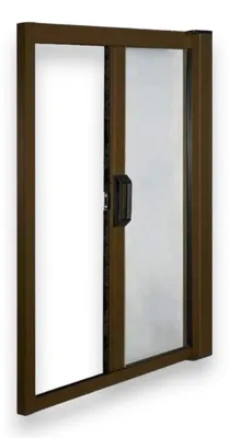 Immagine prodotto di Zanzariera avvolgibile orizzontale 150x250h cm con profili in alluminio per porte e finestre - Marrone