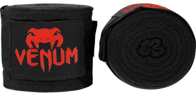 Image de Bandages Venum - Bandages noir/rouge 4 m