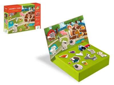 Immagine prodotto di Magneti Farm, 35 pezzi in scatola, 31x22x5 cm