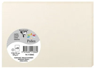 Image de Pollen by Clairefontaine Carte C6, ivoire nacré