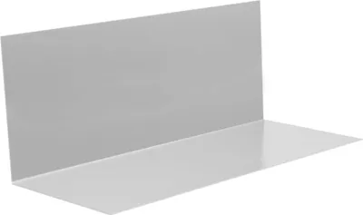 Produktbild von INEFA Winkelblech Dach ohne Wasserfalz aus Aluminium 200cm, Silber, Alublech für Dachentwässerung, hoher Kantenschutz,  Germany