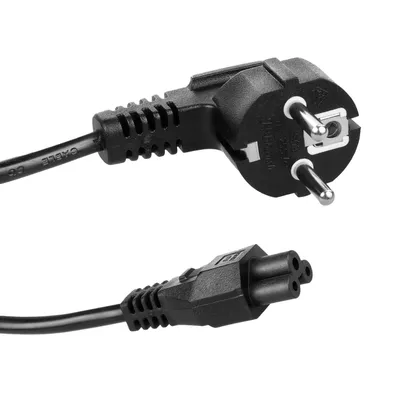Produktbild von Maclean Kleeblatt-Netzkabel, 3-polig, EU-Stecker, 1,5m, MCTV-857