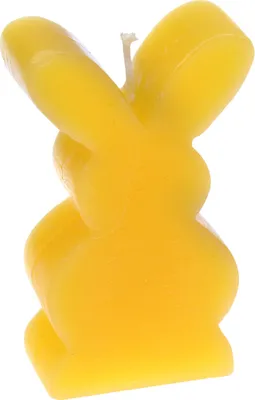 Produktbild von Figurenkerze "Hase" Gelb 105/64 x 28 mm
