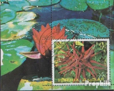 Produktbild von Briefmarken Fujeira 1972 Mi Block135A (kompl.Ausg.) gestempelt Blumen