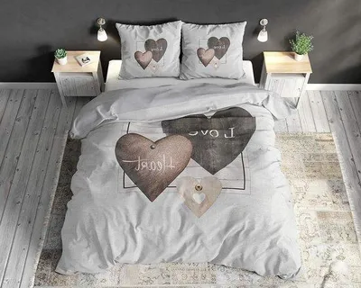 Produktbild von Famanu Bettwäsche Set - 240 x 220 cm - 100% Baumwolle - Mit Druckknöpfen - Inklusive 2 Kissenbezüge