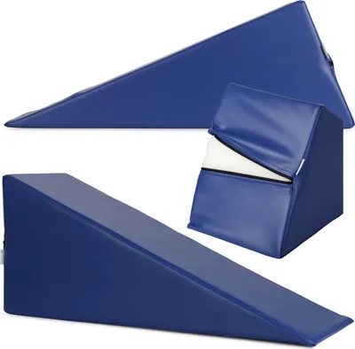 Produktbild von Habys Lagerungskeil, für Extremitäten bei Schwellungen | Lagerungskissen, Lagerungsmaterial | Physiotherapie, Orthopädisch | 70x24x30cm | Marineblau
