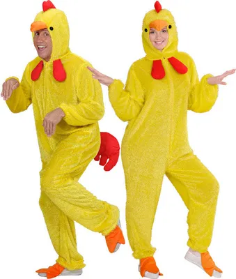 Produktbild von Gelbes Huhn Plüschkostüm uni