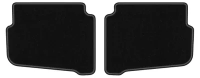 Image de Tapis arrière en moquette pour Volkswagen Polo IV 9N 2001-2009 (à hayon) – 2 pièces, noirs, sur mesure – Wielganizator LUX