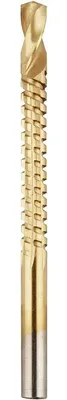 Produktbild von kwb 494100, Bohrer, Fräsbohrer, 6 mm, Nicht-eisenhaltiges Metall, Kunststoff, Titanbeschichteter Hochgeschwindigkeitsstahl (HSS-TiN), 6 mm