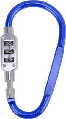 Produktbild von Kombinationsschlösser, 3-stelliges Zahlenschloss mit D-Ring-Clip, 62mm D-Typ Vorhängeschloss für Motorrad Fahrrad, Himmelblau