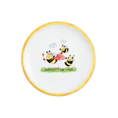 Produktbild von SELTMANN Compact Teller flach, Höhe: 18 mm, ø: 190 mm, Fleißige Bienen