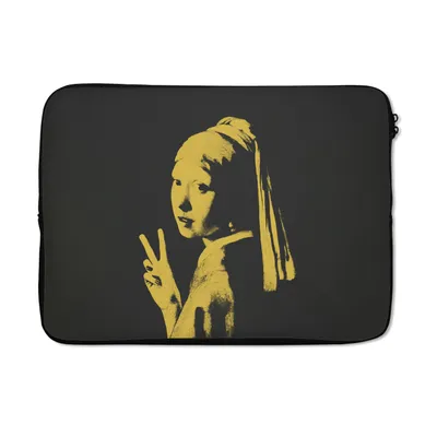 Produktbild von MuchoWow® Laptop Hülle 13 Zoll Das Mädchen mit dem Perlenohrring - Vermeer - Frieden Laptoptasche - Laptophülle - Sleeve - Rundumschutz