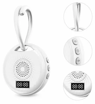 Produktbild von Weißes Rauschen Schlafgerät 1200mAh, Einschlafhilfe für Baby & Erwachsene, LED Display, tragbar & wiederaufladbar für ruhigen Schlaf