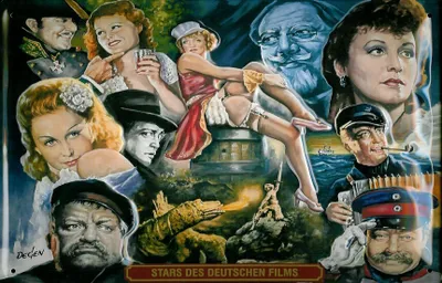 Produktbild von Blechschild Nostalgieschild Stars des Deutschen Films Filmplakat