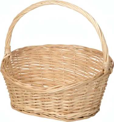 Produktbild von Korb mit Henkel, Vollweide, Höhe: 110/350 mm, Länge: 350 mm, Breite: 300 mm
