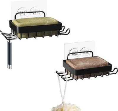 Produktbild von Küchen Organizer für Abwasserrohr und Bad - Stahl Waschmittelhalter und Schüttelduschehalter