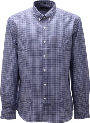 Produktbild von 7439AC camicia uomo FAY Baumwolle blue/white checked shirt men