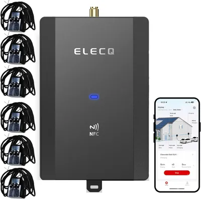 Image de Compteur d'énergie intelligent avec 6 transformateurs de courant pour la gestion active de la consommation et l'intégration de l'énergie solaire