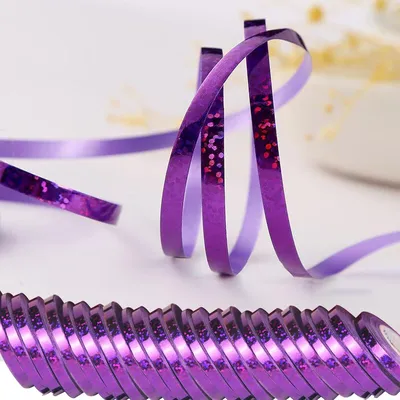 Immagine prodotto di 240 metri di serpentina viola - 24 rotoli di festoni viola