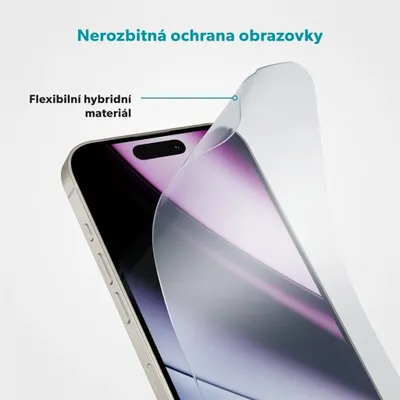 Obrázek produktu pro Epico FlexibleGlass iPhone 16 Pro hybridní sklo - s aplikátorem