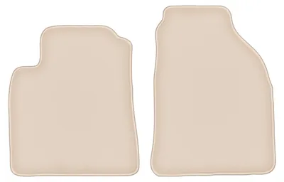 Produktbild von DURBAN Beige Velours-Fußmatten vorne für Hyundai Matrix Minivan (2001-2010)