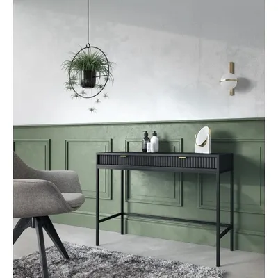 Produktbild von CORTADO Schminktisch-Konsole T104 Schwarz matt