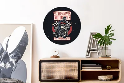 Produktbild von MuchoWow® - Mauerkreis - Wand Bilder - Wandsticker - Wohnzimmer Dekoration - Dekoration für die Wände - Aluminium - Babyzimmer