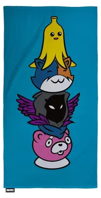 Produktbild von Fortnite - Badetuch AG584 (140 cm x 70 cm) (Blau/Blau)