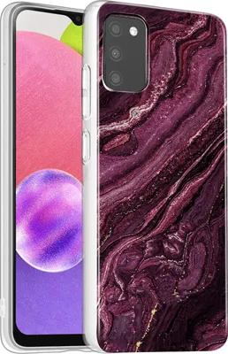Produktbild von Hülle für Samsung Galaxy A03s Schutzhülle Marmor Motiv Handy Case Silikon Slim Cover